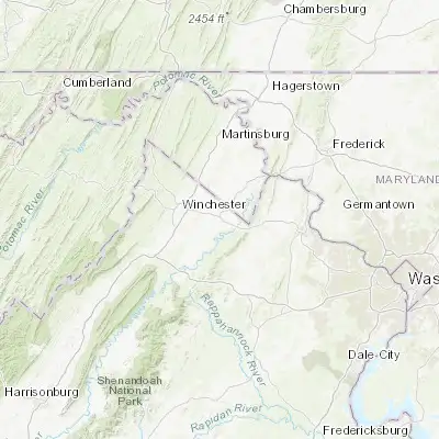 Map showing location of Berryville (39.151770, -77.982220)