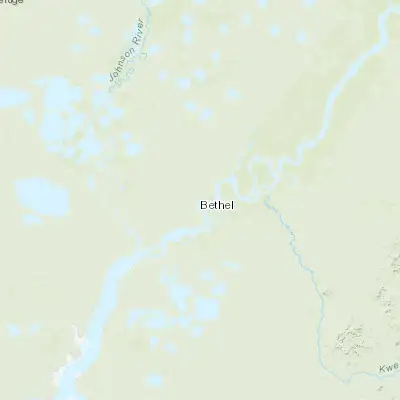 Map showing location of Bethel (60.792220, -161.755830)