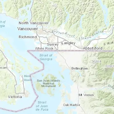 Map showing location of Birch Bay (48.917890, -122.744620)
