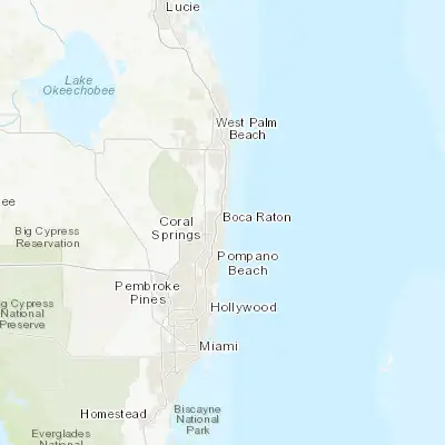 Map showing location of Boca Raton (26.358690, -80.083100)