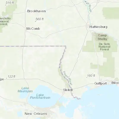 Map showing location of Bogalusa (30.791020, -89.848690)