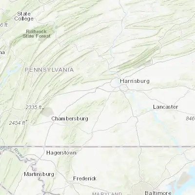 Map showing location of Boiling Springs (40.149810, -77.128310)