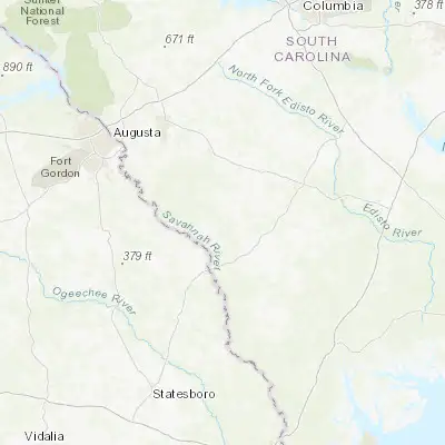 Map showing location of Boiling Springs (33.135150, -81.431220)