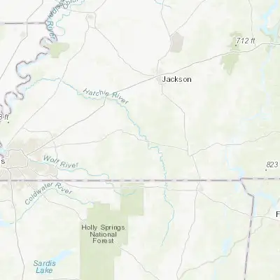Map showing location of Bolivar (35.256190, -88.987840)