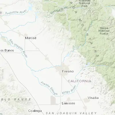 Map showing location of Bonadelle Ranchos-Madera Ranchos (36.984670, -119.874630)