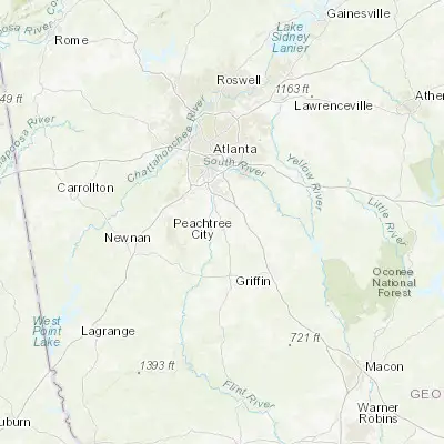 Map showing location of Bonanza (33.465670, -84.336590)