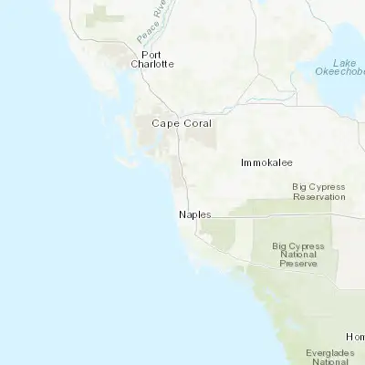 Map showing location of Bonita Springs (26.339810, -81.778700)
