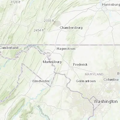 Map showing location of Boonsboro (39.506210, -77.652490)