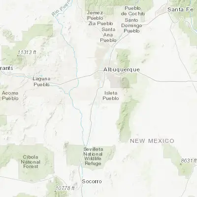Map showing location of Bosque Farms (34.854780, -106.705300)