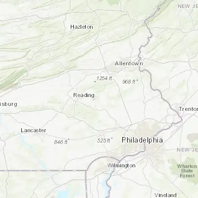Map showing location of Boyertown (40.333710, -75.637410)
