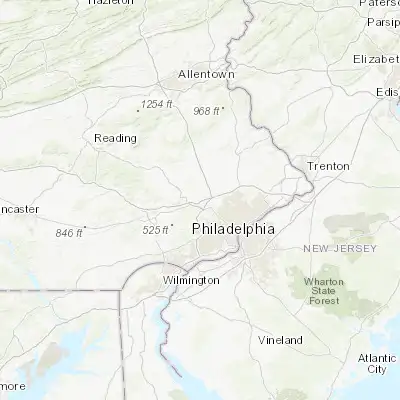 Map showing location of Bridgeport (40.105110, -75.345180)