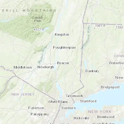 Map showing location of Brinckerhoff (41.543980, -73.868190)