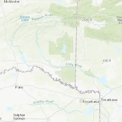 Map showing location of Broken Bow (34.029280, -94.739100)