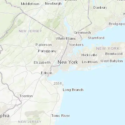 Map showing location of Brooklyn Heights (40.695380, -73.993750)