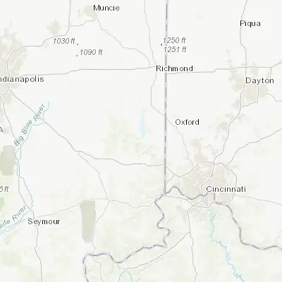 Map showing location of Brookville (39.423110, -85.012740)