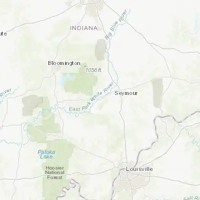 Map showing location of Brownstown (38.878940, -86.041920)