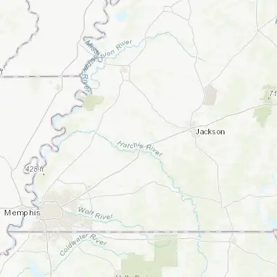 Map showing location of Brownsville (35.593970, -89.262290)