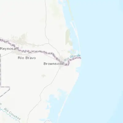 Map showing location of Brownsville (25.901750, -97.497480)