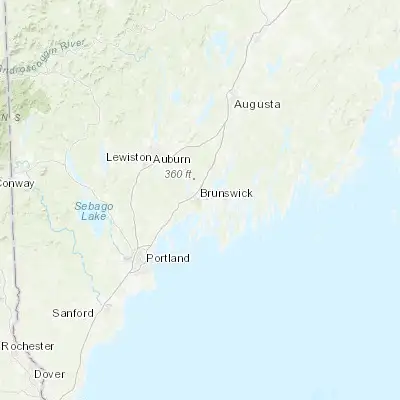 Map showing location of Brunswick (43.914520, -69.965330)