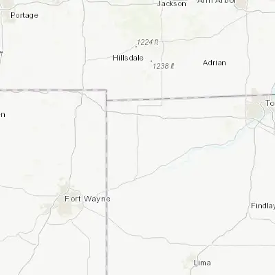 Map showing location of Bryan (41.474770, -84.552450)