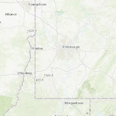 Map showing location of Bryn Mawr (40.303960, -80.086720)
