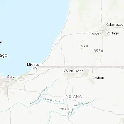Map showing location of Buchanan (41.827270, -86.361120)