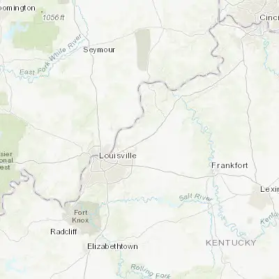 Map showing location of Buckner (38.383680, -85.439960)