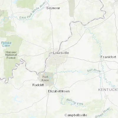Map showing location of Buechel (38.195070, -85.651900)