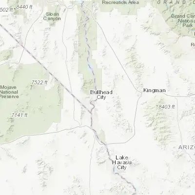 Map showing location of Bullhead City (35.147780, -114.568300)