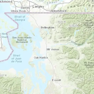 Map showing location of Burlington (48.475660, -122.325440)