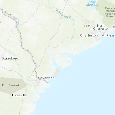Map showing location of Burton (32.435750, -80.724000)