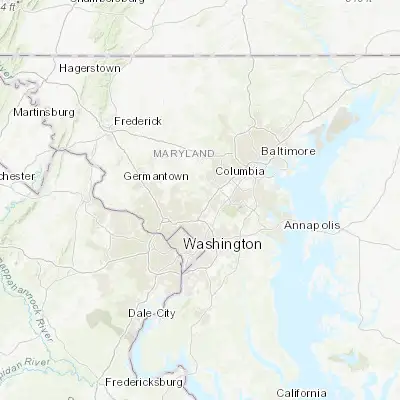 Map showing location of Burtonsville (39.111220, -76.932480)