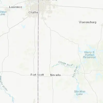 Map showing location of Butler (38.258630, -94.330510)