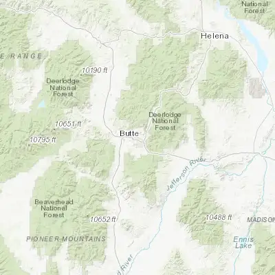Map showing location of Butte (46.003820, -112.534740)