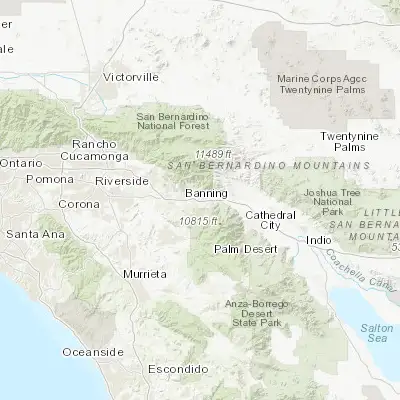 Map showing location of Cabazon (33.917520, -116.787240)