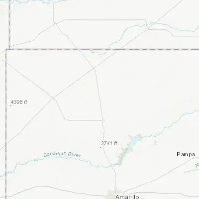 Map showing location of Cactus (36.052260, -102.002400)