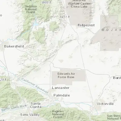 Map showing location of California City (35.125800, -117.985900)