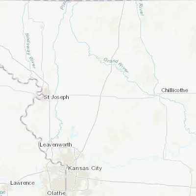 Map showing location of Cameron (39.740280, -94.241060)