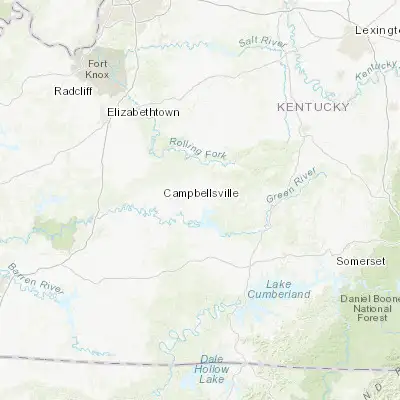 Map showing location of Campbellsville (37.343400, -85.341910)