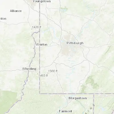 Map showing location of Canonsburg (40.262570, -80.187280)