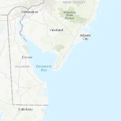 Map showing location of Cape May Court House (39.082610, -74.823780)