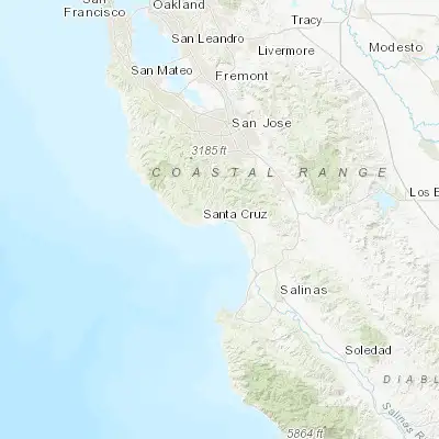 Map showing location of Capitola (36.975230, -121.953290)