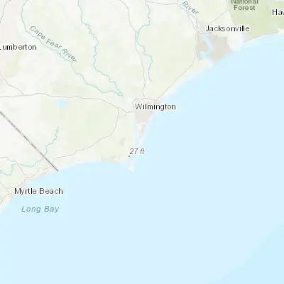 Map showing location of Carolina Beach (34.035170, -77.893600)