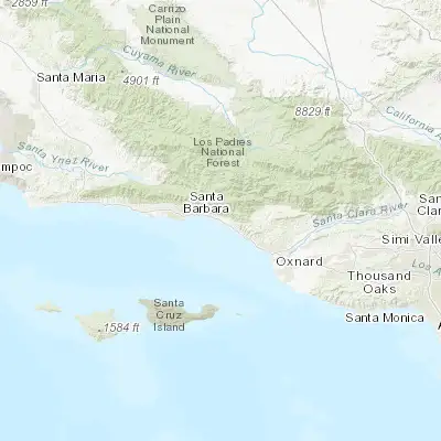 Map showing location of Carpinteria (34.398880, -119.518460)