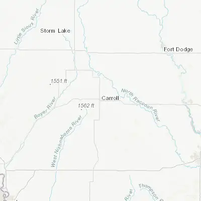 Map showing location of Carroll (42.065820, -94.866930)