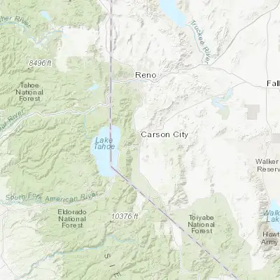 Map showing location of Carson City (39.163800, -119.767400)