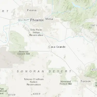 Map showing location of Casa Grande (32.879500, -111.757350)