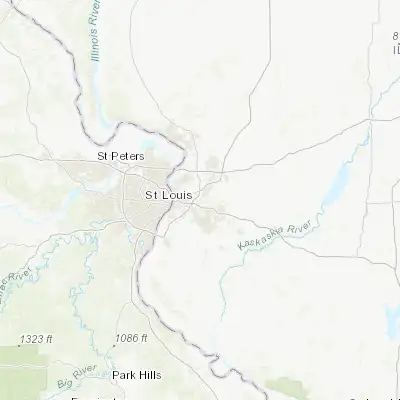 Map showing location of Caseyville (38.636720, -90.025660)