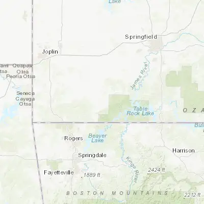 Map showing location of Cassville (36.677010, -93.868810)