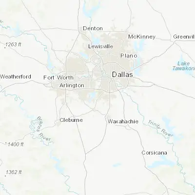 Map showing location of Cedar Hill (32.588470, -96.956120)